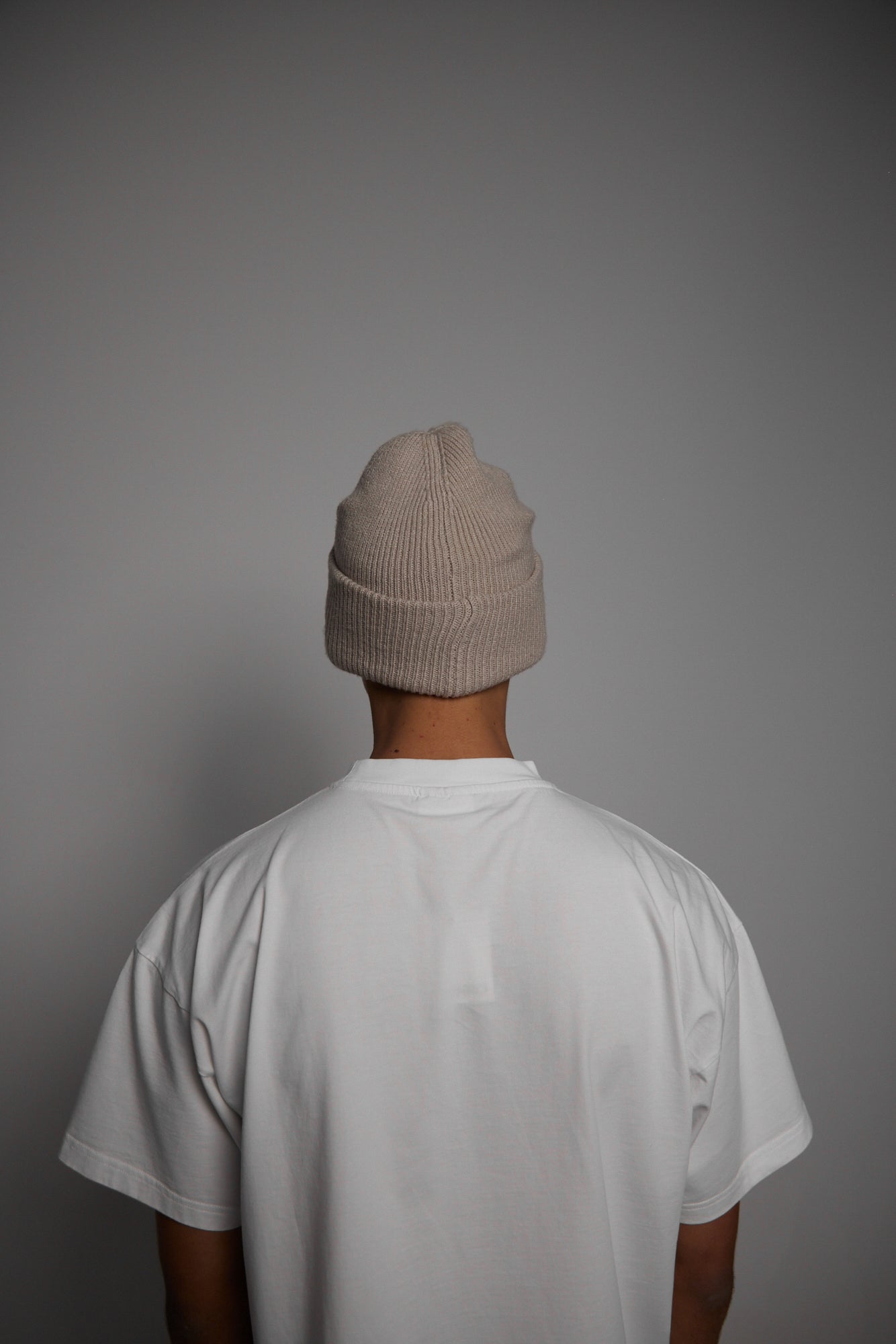 LOGO BEANIE BEIGE