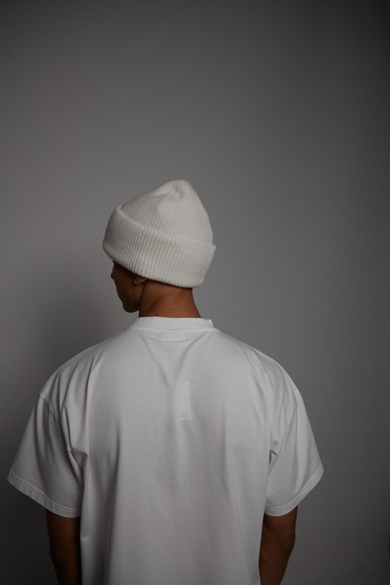 LOGO BEANIE WHITE