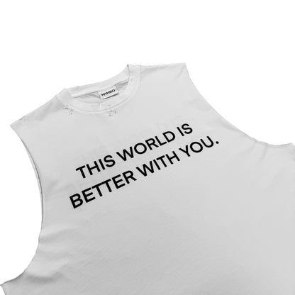 WORLD TANKTOP DISTRESSED