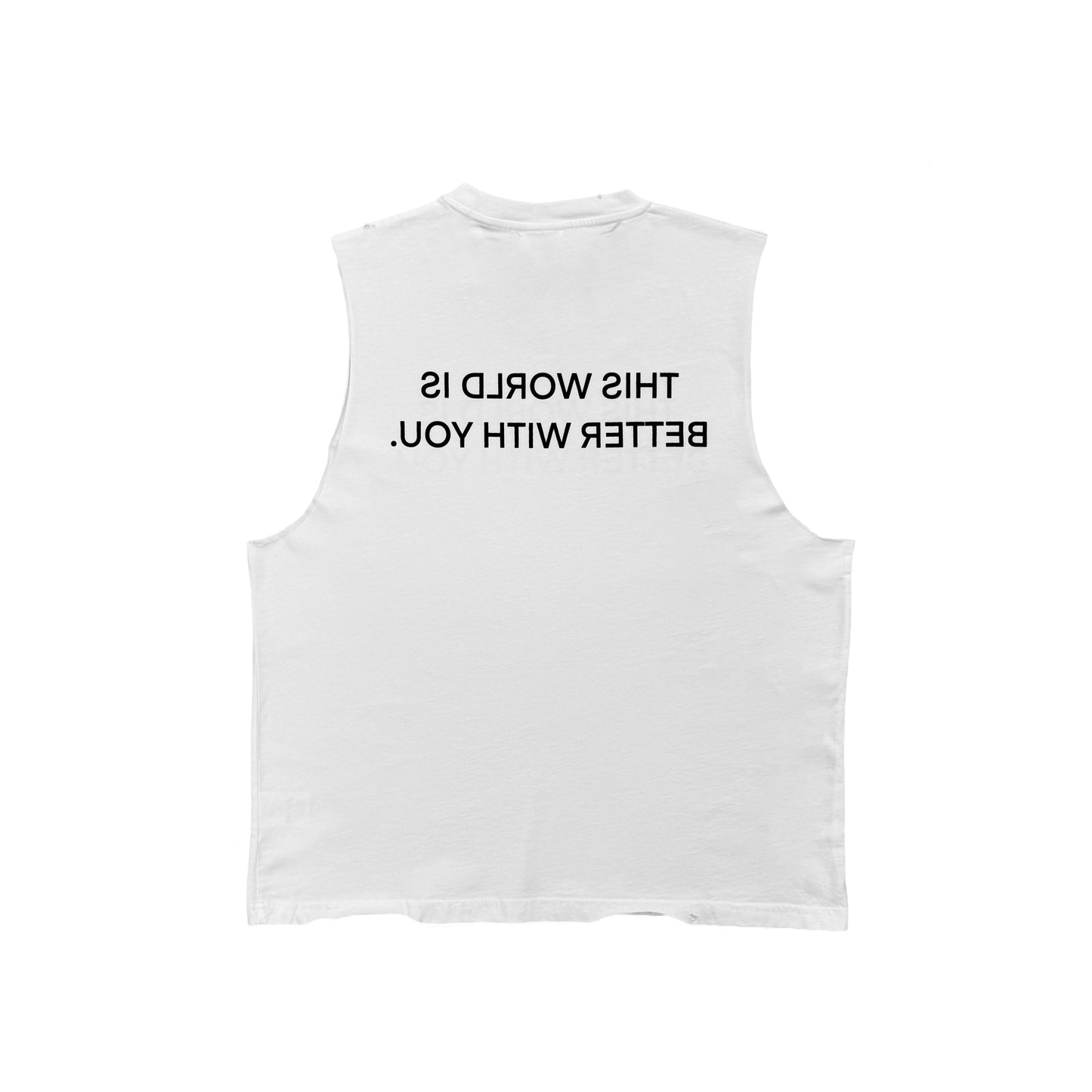 WORLD TANKTOP DISTRESSED