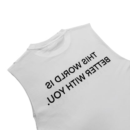 WORLD TANKTOP DISTRESSED