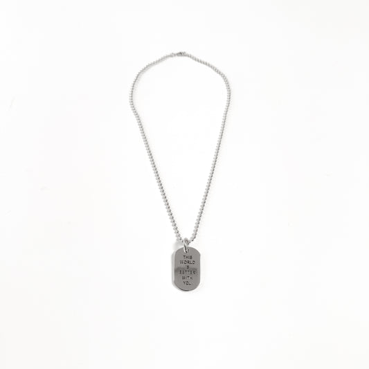 WORLD DOG TAG CHAIN